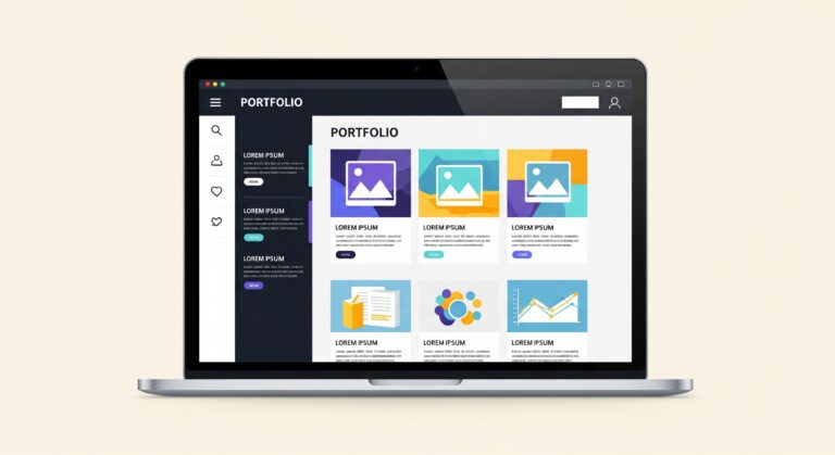 Obrazek inicjujący komputerowe portfolio