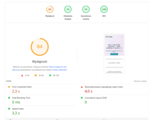 Podpis: Wynik końcowy - Mobile 84/100