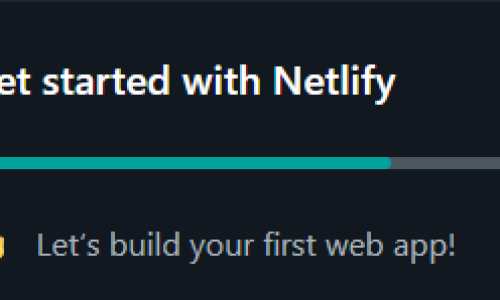 Let's started with Netlify