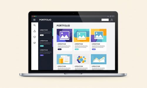 Obrazek inicjujący komputerowe portfolio